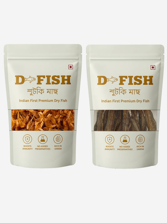 D Fish – Loitta Shutki (Bombay Duck) & Dry Prawns Combo