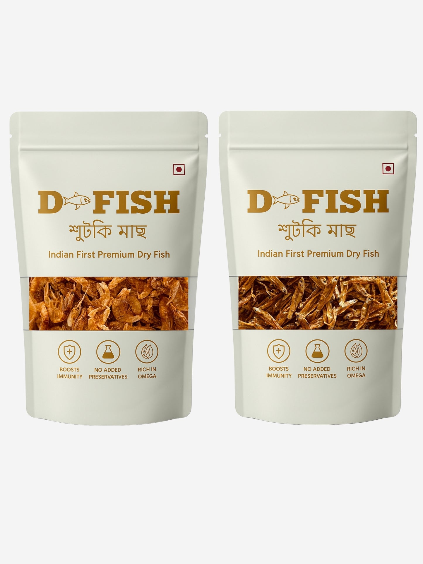 D Fish – Dry Prawns (Suka Javla) & Kachki (Tiny River Fish) Combo